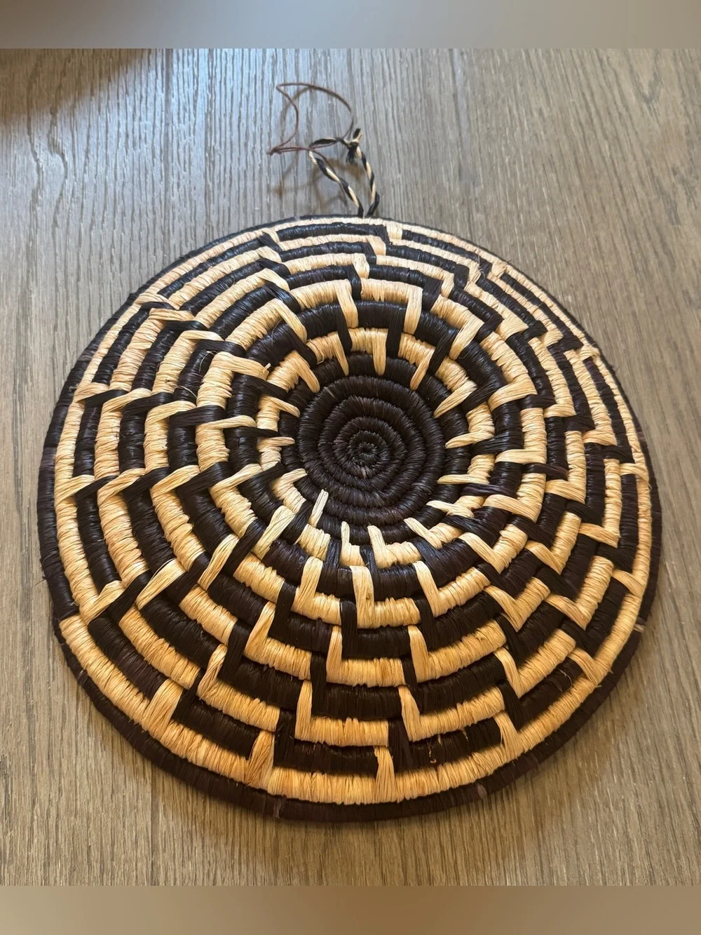 Handwoven Native American Coil Basket